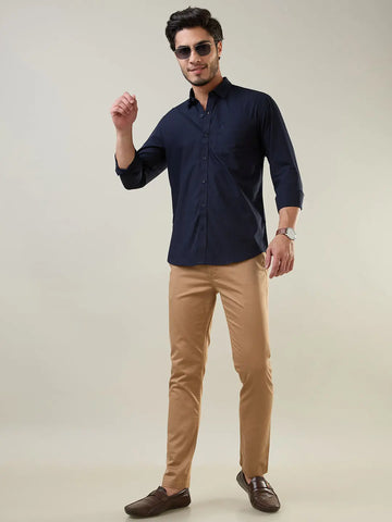 Khaki Slim Fit Chinos Tim Paris