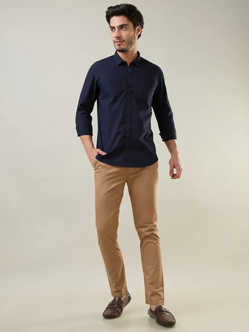 Khaki Slim Fit Chinos Tim Paris