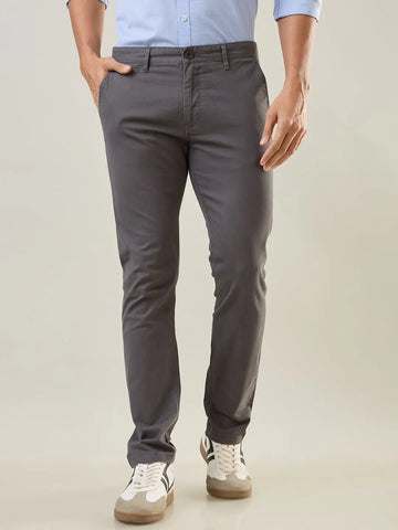 Grey Slim Fit Chinos Tim Paris