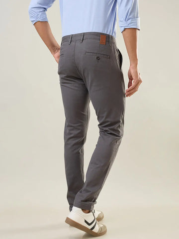 Grey Slim Fit Chinos Tim Paris
