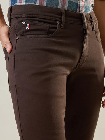 Coffee Ferdinand Slim Tapered Fit Tim Paris