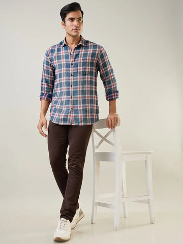 Coffee Ferdinand Slim Tapered Fit Tim Paris