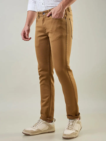 Khakhi Ferdinand Slim Tapered Fit Tim Paris