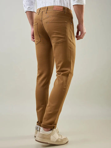 Khakhi Ferdinand Slim Tapered Fit Tim Paris