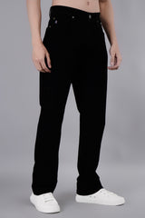 Black Relaxed Fit Stretch Jeans
