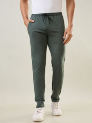 Olive Green Regular Fit Lounge Pants