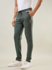 Olive Green Regular Fit Lounge Pants
