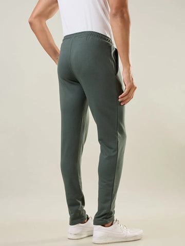 Olive Green Regular Fit Lounge Pants Tim Paris