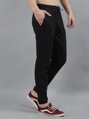 Black Regular Fit Stretch Lounge Pant Tim Paris