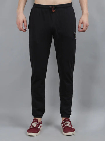 Black Regular Fit Stretch Lounge Pant Tim Paris