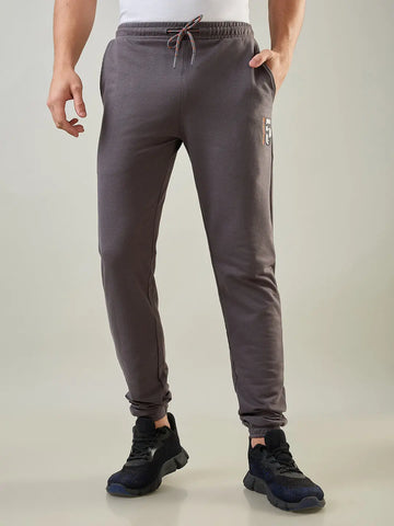 Poppy Seed Grey Regular Fit Lounge Pants Tim Paris