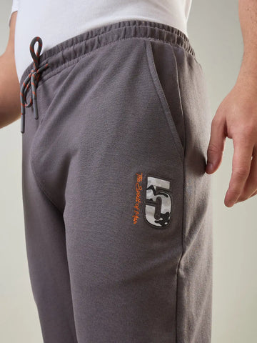 Poppy Seed Grey Regular Fit Lounge Pants Tim Paris
