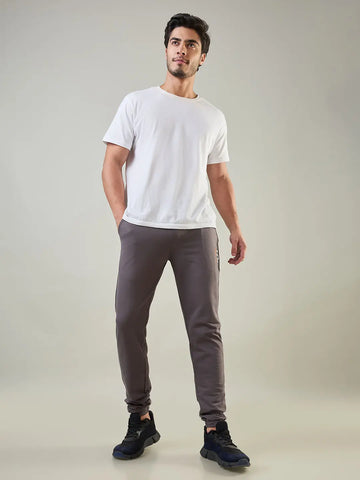 Poppy Seed Grey Regular Fit Lounge Pants Tim Paris
