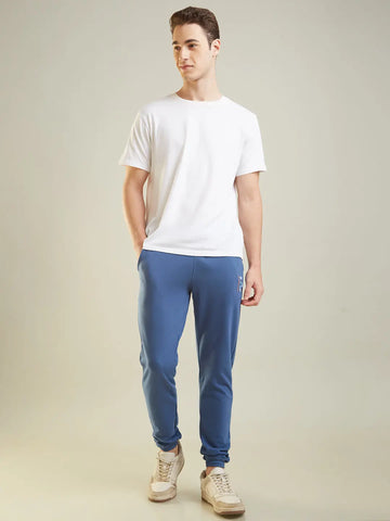 Stellar Blue Regular Fit Lounge Pants Tim Paris