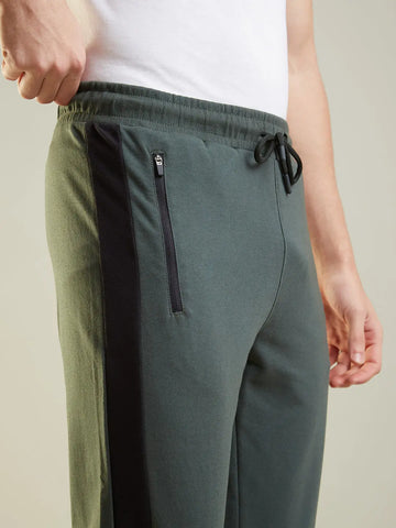 Green Regular Fit Lounge Pant Tim Paris