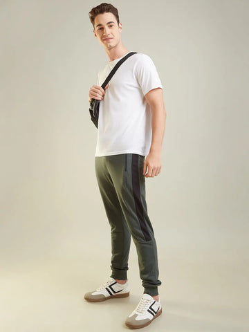 Green Regular Fit Lounge Pant Tim Paris