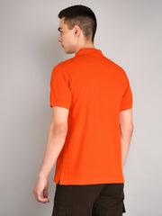 Red Solid Polo Tshirt