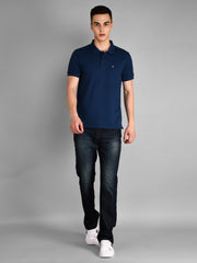 Sailor Blue Solid Polo T-Shirt