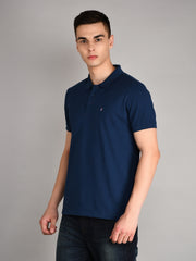 Sailor Blue Solid Polo T-Shirt