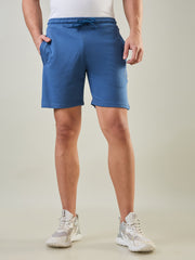 Stellar Blue Regular Fit Shorts