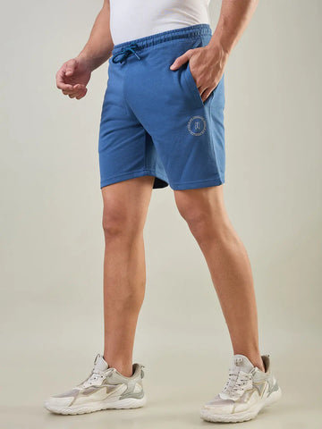 Stellar Blue Regular Fit Shorts Tim Paris