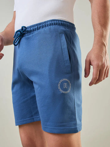 Stellar Blue Regular Fit Shorts Tim Paris