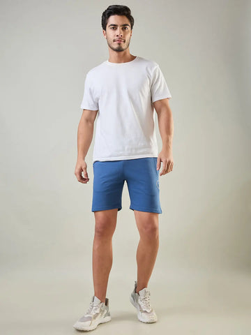 Stellar Blue Regular Fit Shorts Tim Paris