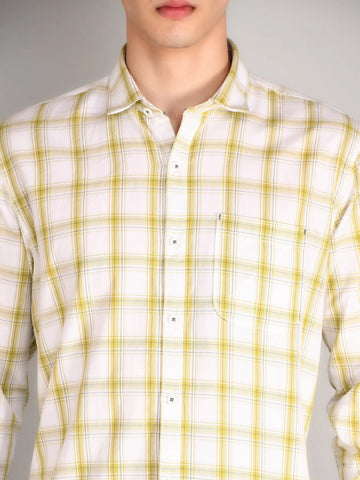 Lime Classic Checked Shirt Tim Paris