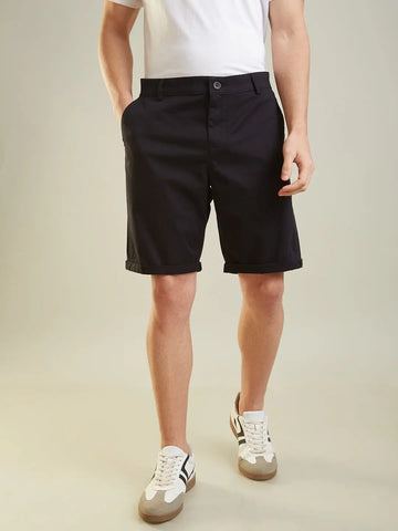 Black Regular Shorts Tim Paris