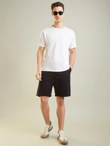 Black Regular Shorts Tim Paris