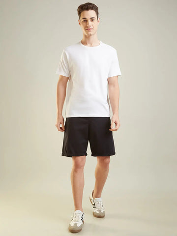 Black Regular Shorts Tim Paris