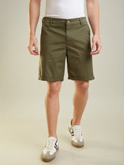Olive Regular Fit Shorts