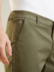 Olive Regular Fit Shorts