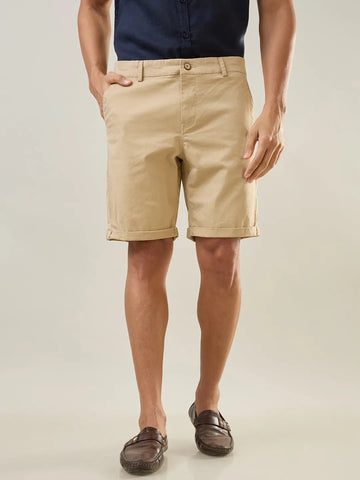 Brown Regular Fit Shorts Tim Paris