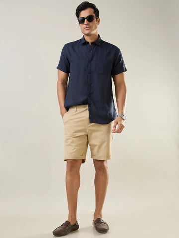 Brown Regular Fit Shorts Tim Paris
