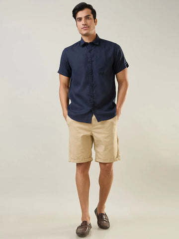 Brown Regular Fit Shorts Tim Paris