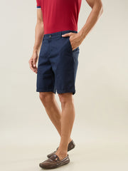 Navy Regular Fit Shorts