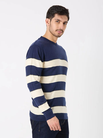Dress Blue Solid Regular Fit Pullovers TIM PARIS