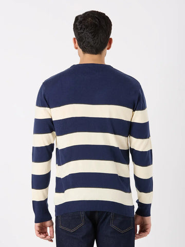 Dress Blue Solid Regular Fit Pullovers TIM PARIS