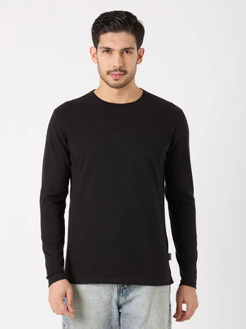 Black Striped Regular Fit Pullovers TIM PARIS