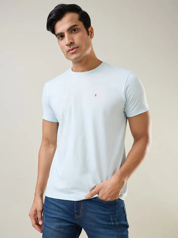 Cooling Spray Solid Regular Fit T-Shirt TIM PARIS