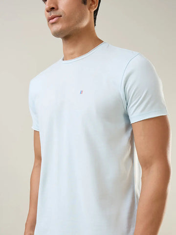 Cooling Spray Solid Regular Fit T-Shirt TIM PARIS