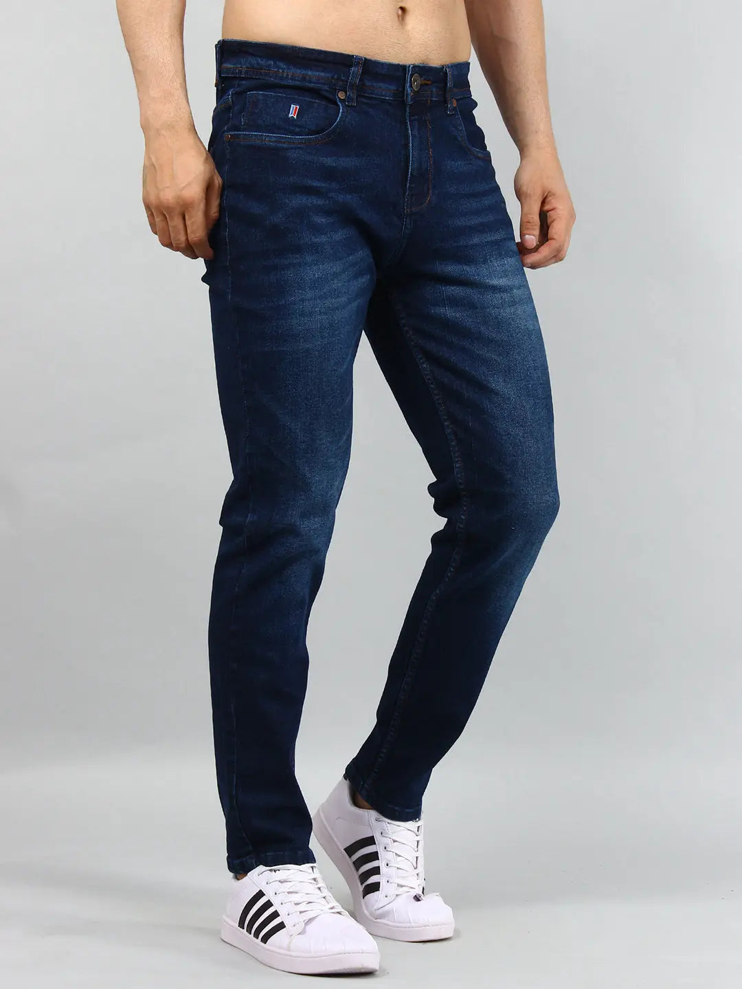 Dark Wash Ferdinand Slim Tapered Jeans TIM PARIS