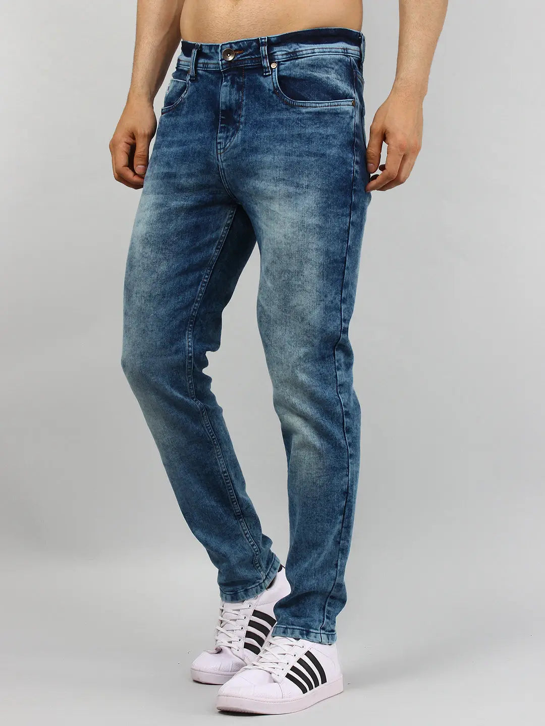 Dark Wash Ferdinand Slim Tapered Jeans TIM PARIS