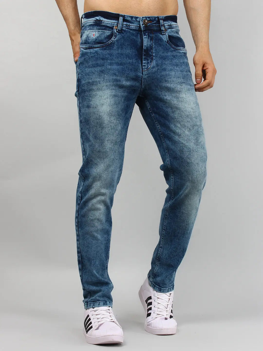 Dark Wash Ferdinand Slim Tapered Jeans TIM PARIS
