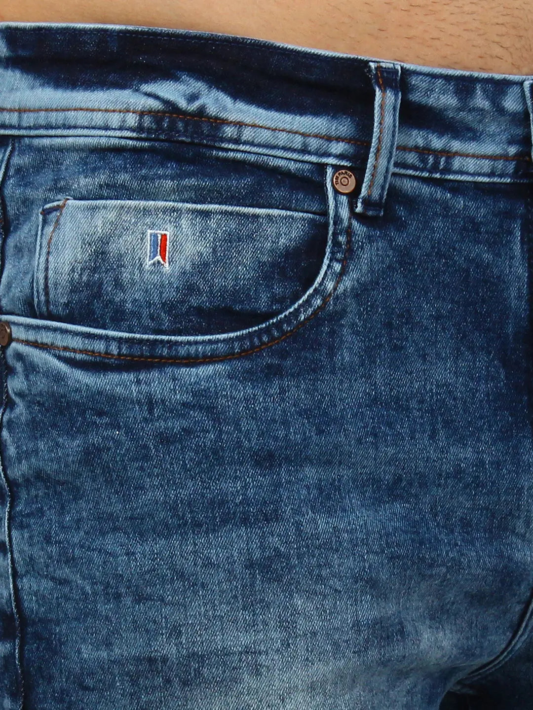 Dark Wash Ferdinand Slim Tapered Jeans TIM PARIS