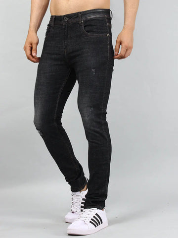 Black Ferdinand Slim Tapered Fit Jeans Tim Paris