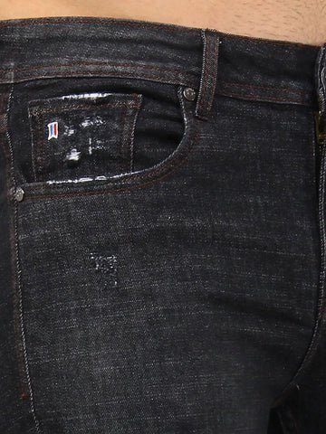 Black Ferdinand Slim Tapered Fit Jeans Tim Paris