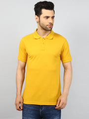Mustard Solid Polo T-shirt