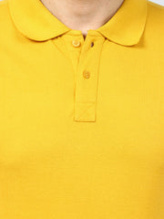 Mustard Solid Polo T-shirt
